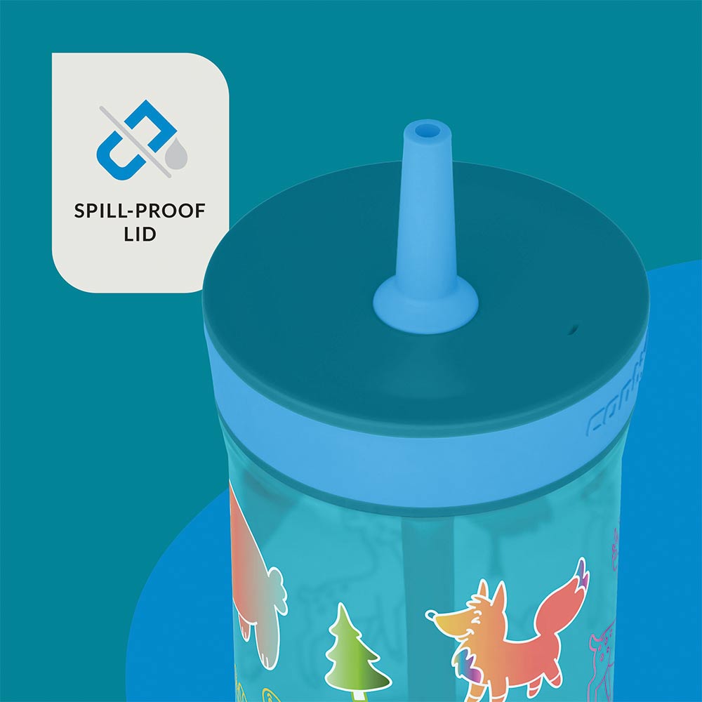 LEIGHTON Strohhalmbecher Forest 420 ml