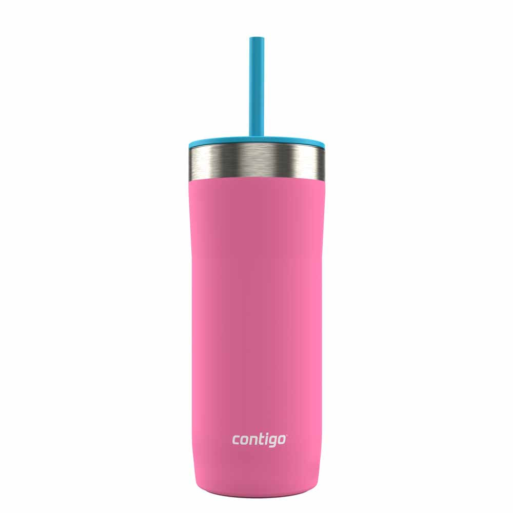 Contigo Streeterville Isolierte Wasserflasche 1200 Ml – Mit Strohhalm, Hält Getränke 29h Kalt
